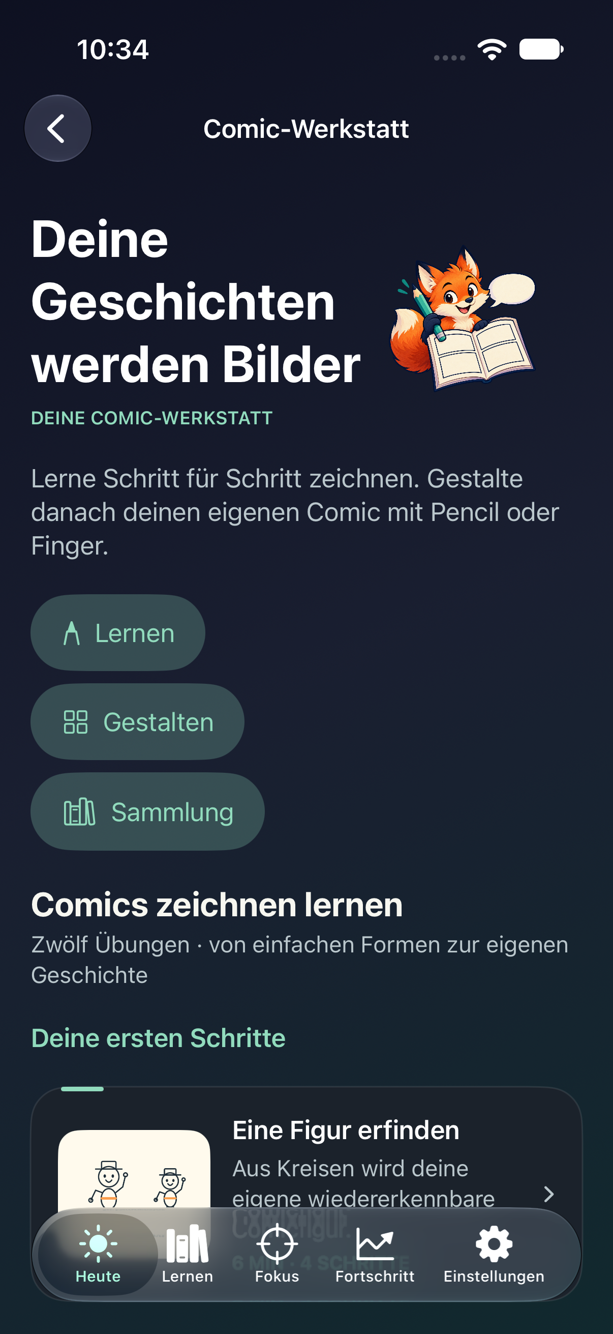 Der Einstieg in die Comic-Werkstatt mit bebilderten Lektionen